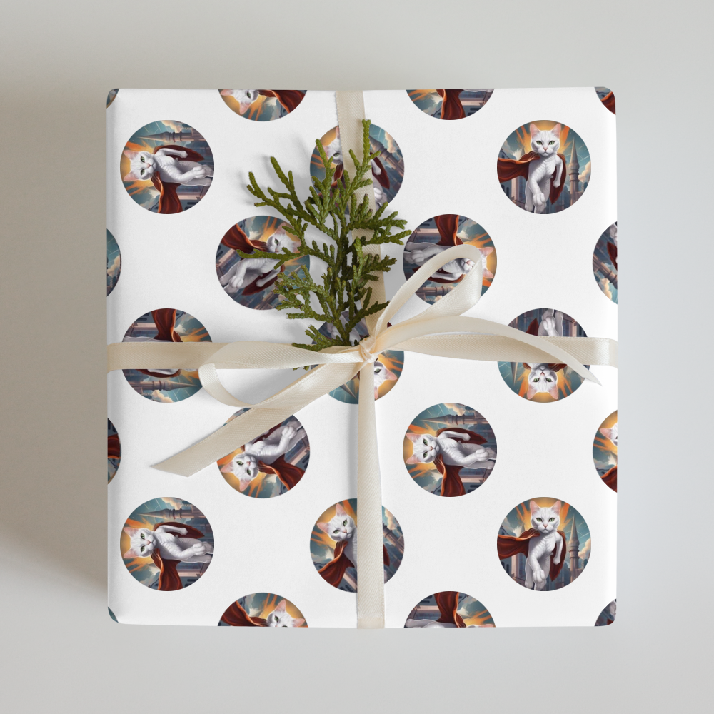 PugMug Custom White Exotic Cat Wrapping Paper