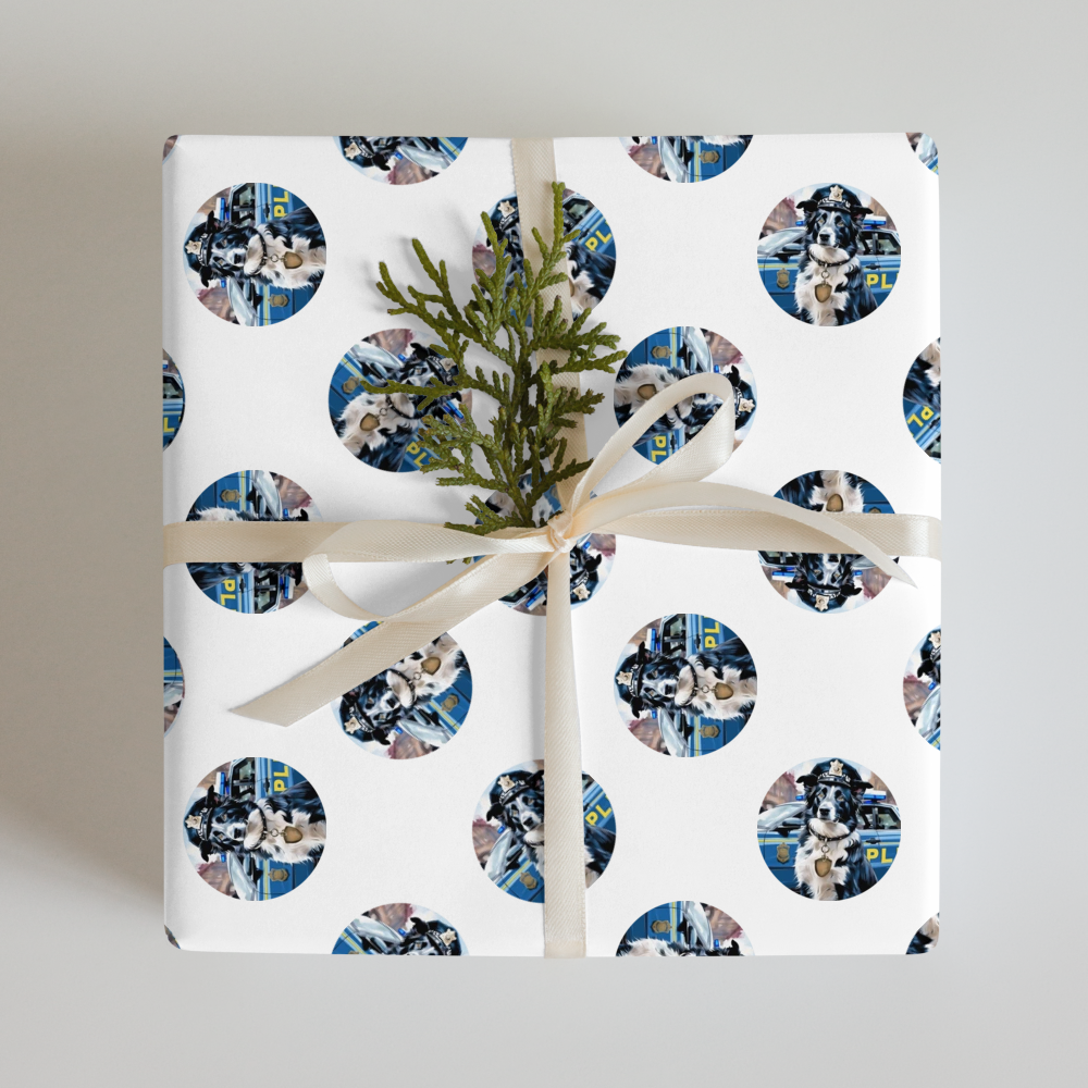 PugMug Custom Border Collie Wrapping Paper