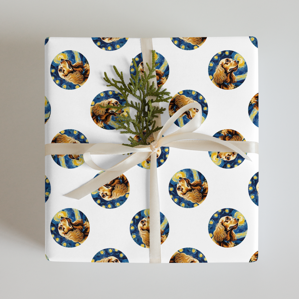 PugMug Custom English Cocker Spaniel Wrapping Paper