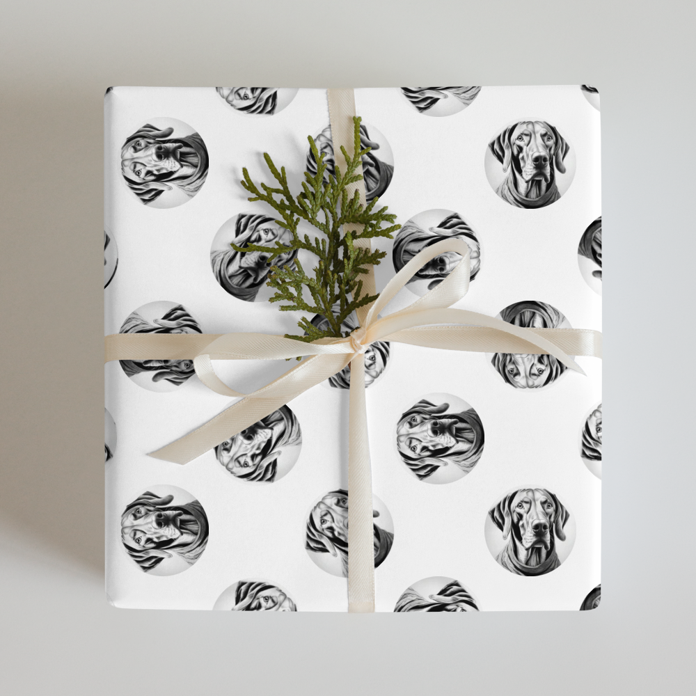PugMug Custom Vizsla Wrapping Paper