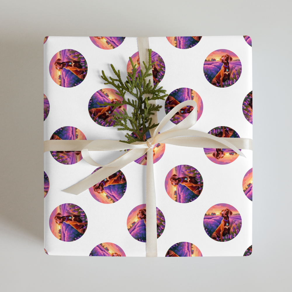 PugMug Custom Vizsla Wrapping Paper