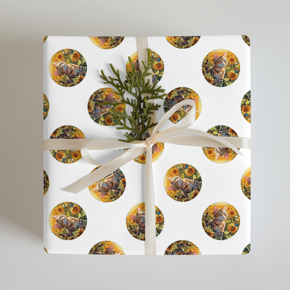 PugMug Custom Tabby Exotic Cat Wrapping Paper