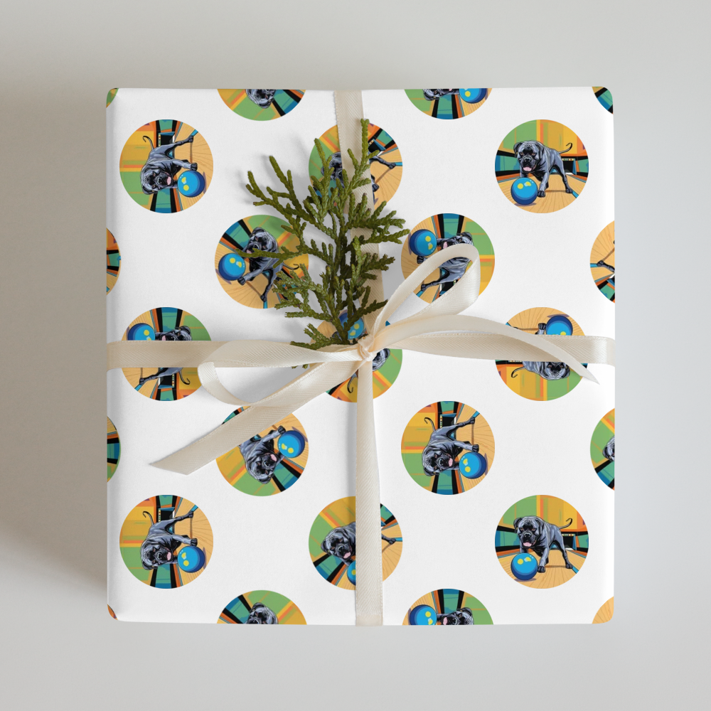 PugMug Custom Cane Corso Wrapping Paper