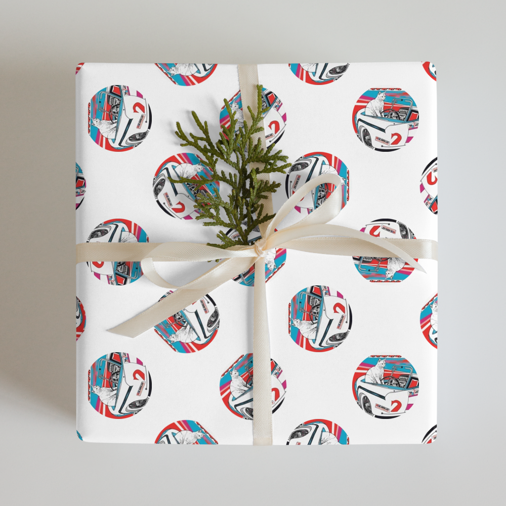 PugMug Custom White Companion Cat Wrapping Paper