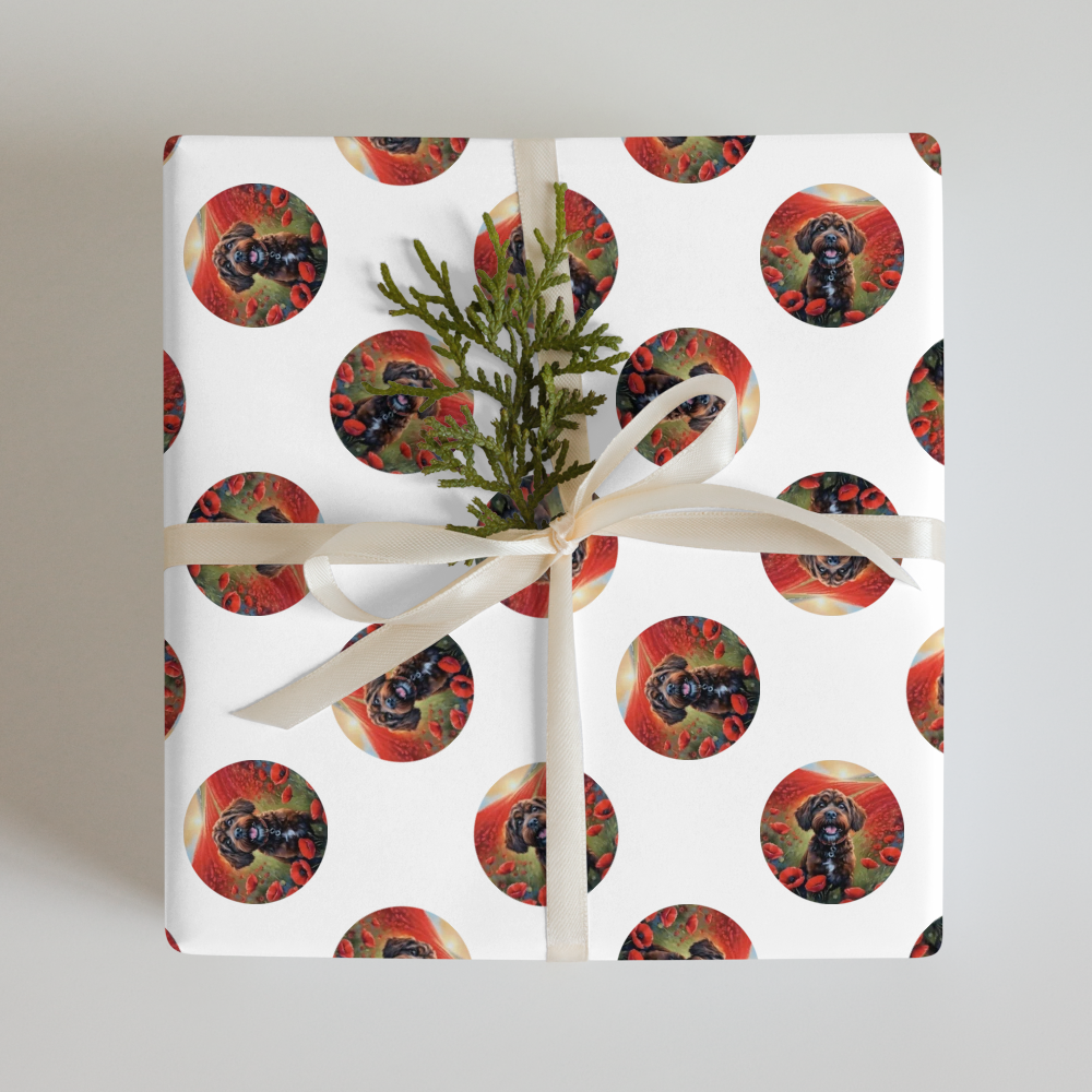 PugMug Custom Lily Wrapping Paper