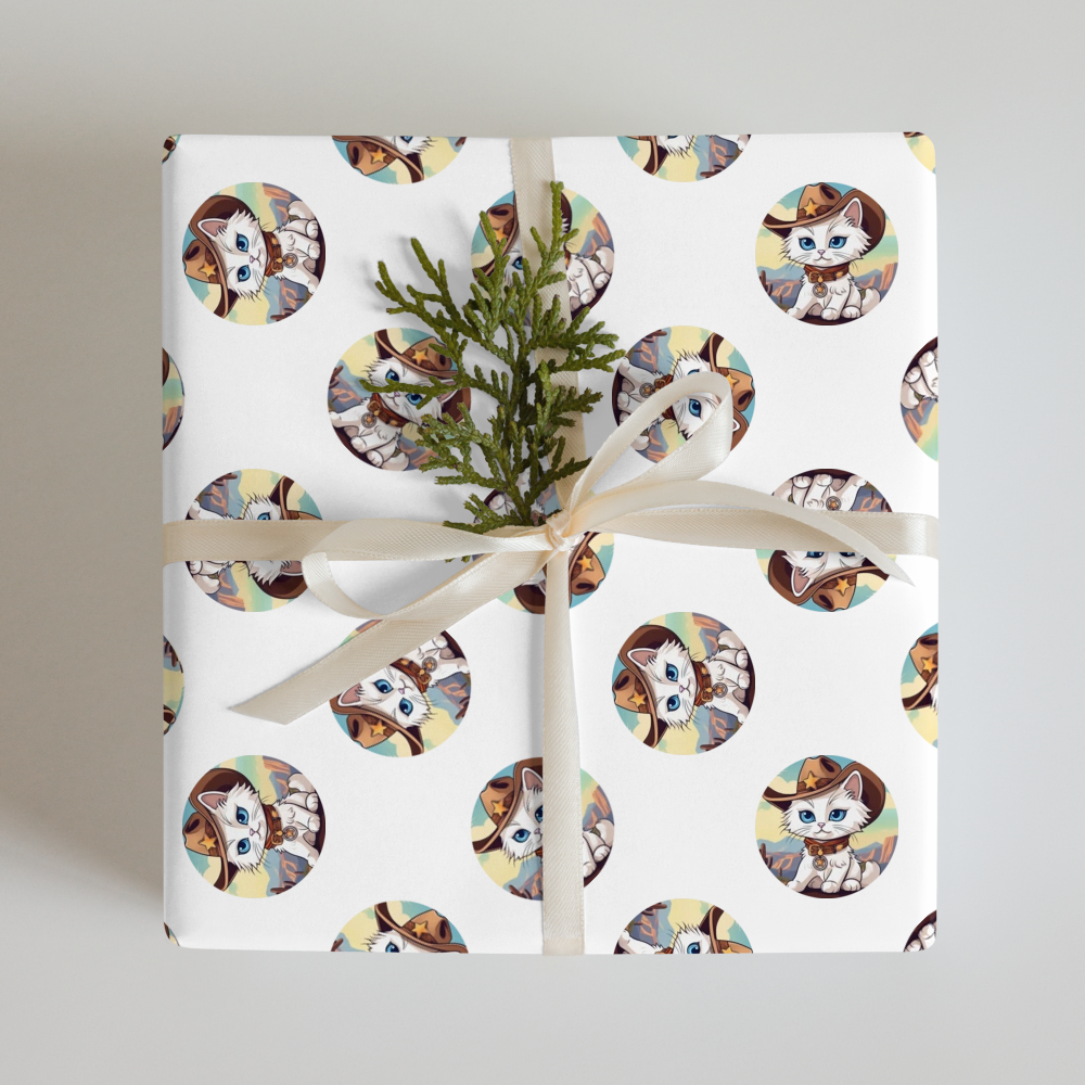 PugMug Custom White Ragdoll Cat Wrapping Paper