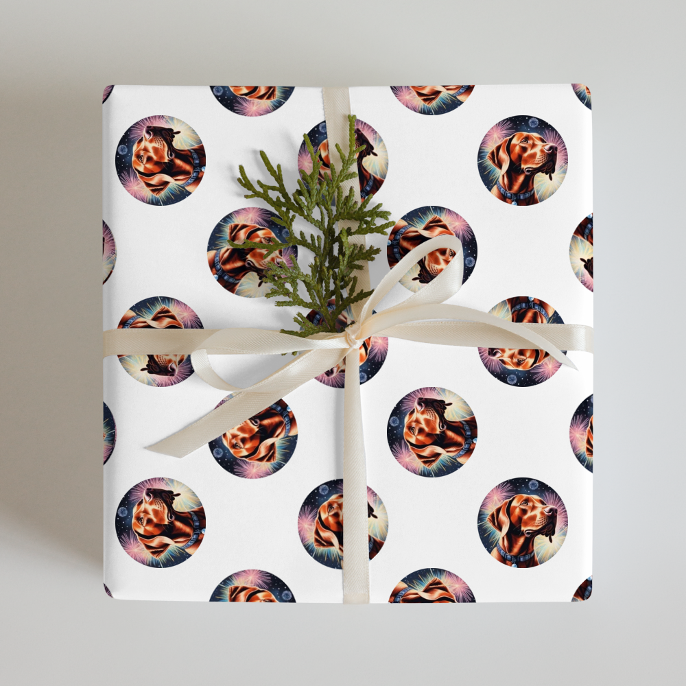 PugMug Custom Vizsla Wrapping Paper