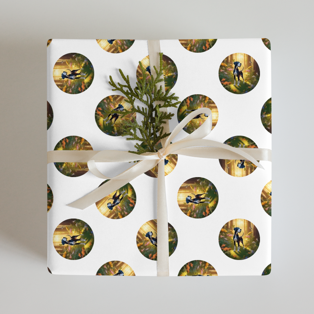 PugMug Custom Great Dane Wrapping Paper