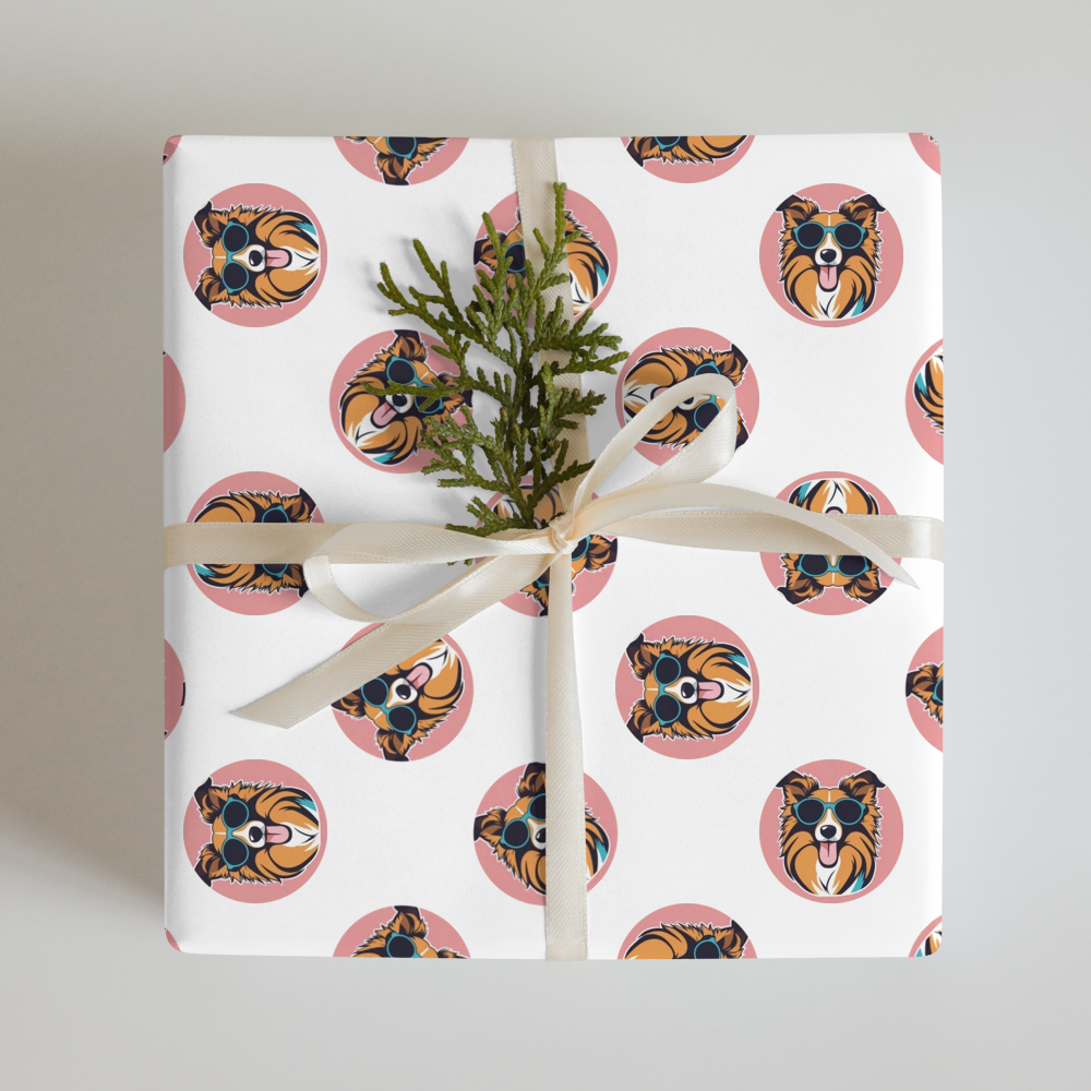 PugMug Custom Shetland Sheepdog Wrapping Paper
