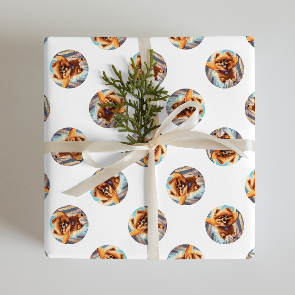 PugMug Custom Pet Wrapping Paper