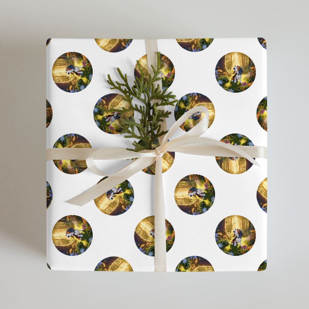 PugMug Custom Basset Hound Wrapping Paper