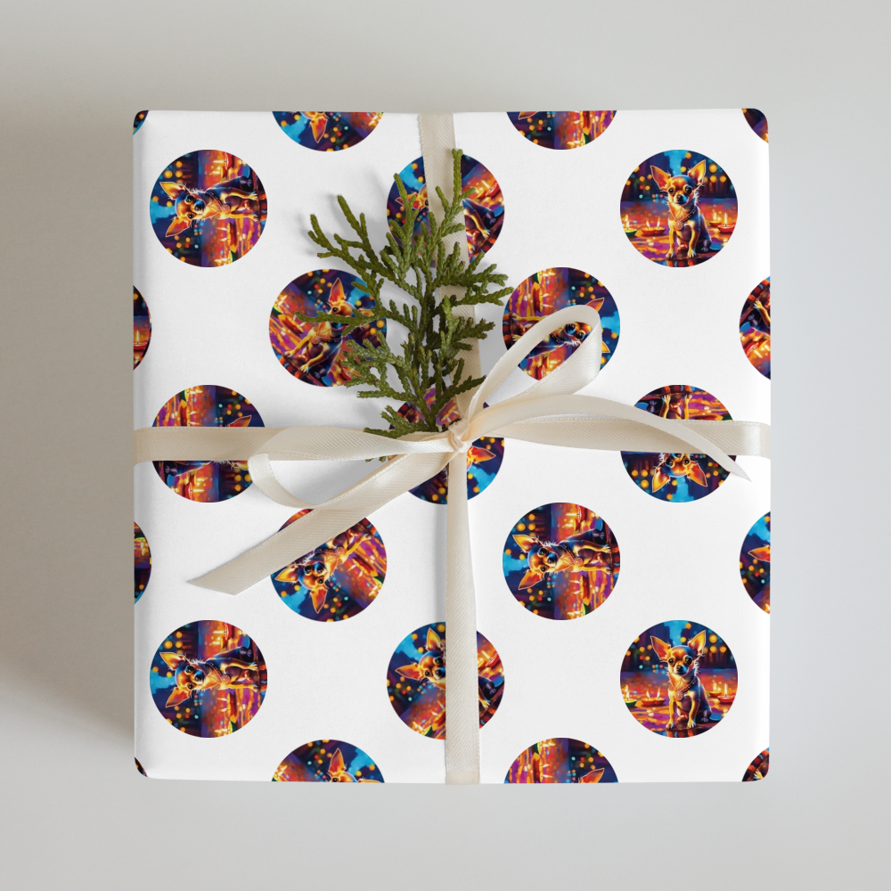 PugMug Custom Chihuahua Wrapping Paper