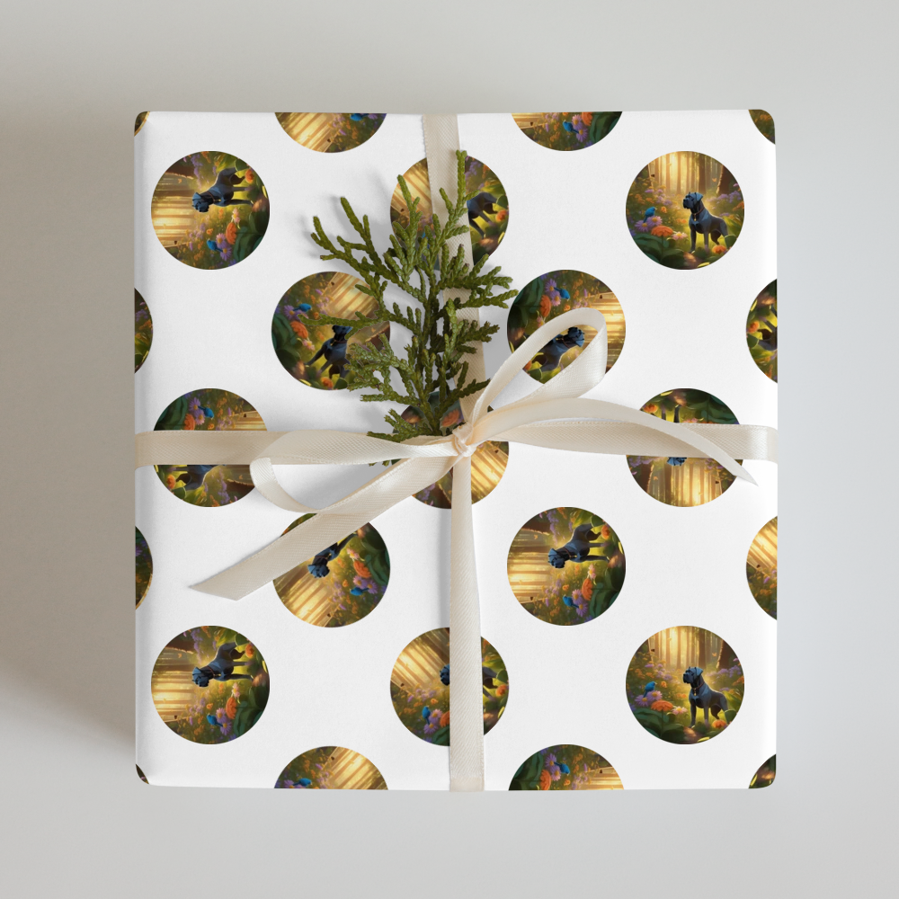 PugMug Custom Cane Corso Wrapping Paper