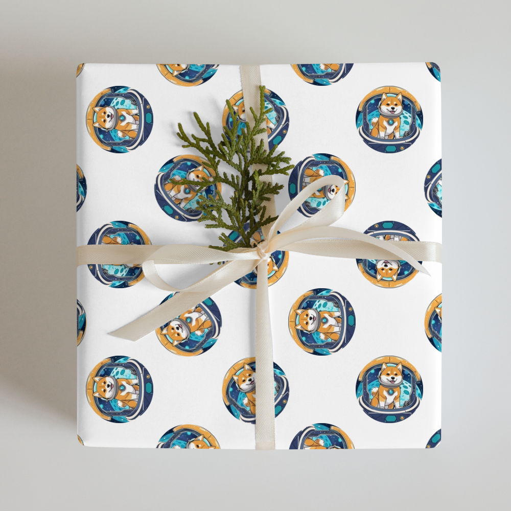 PugMug Custom Shiba Inu Wrapping Paper