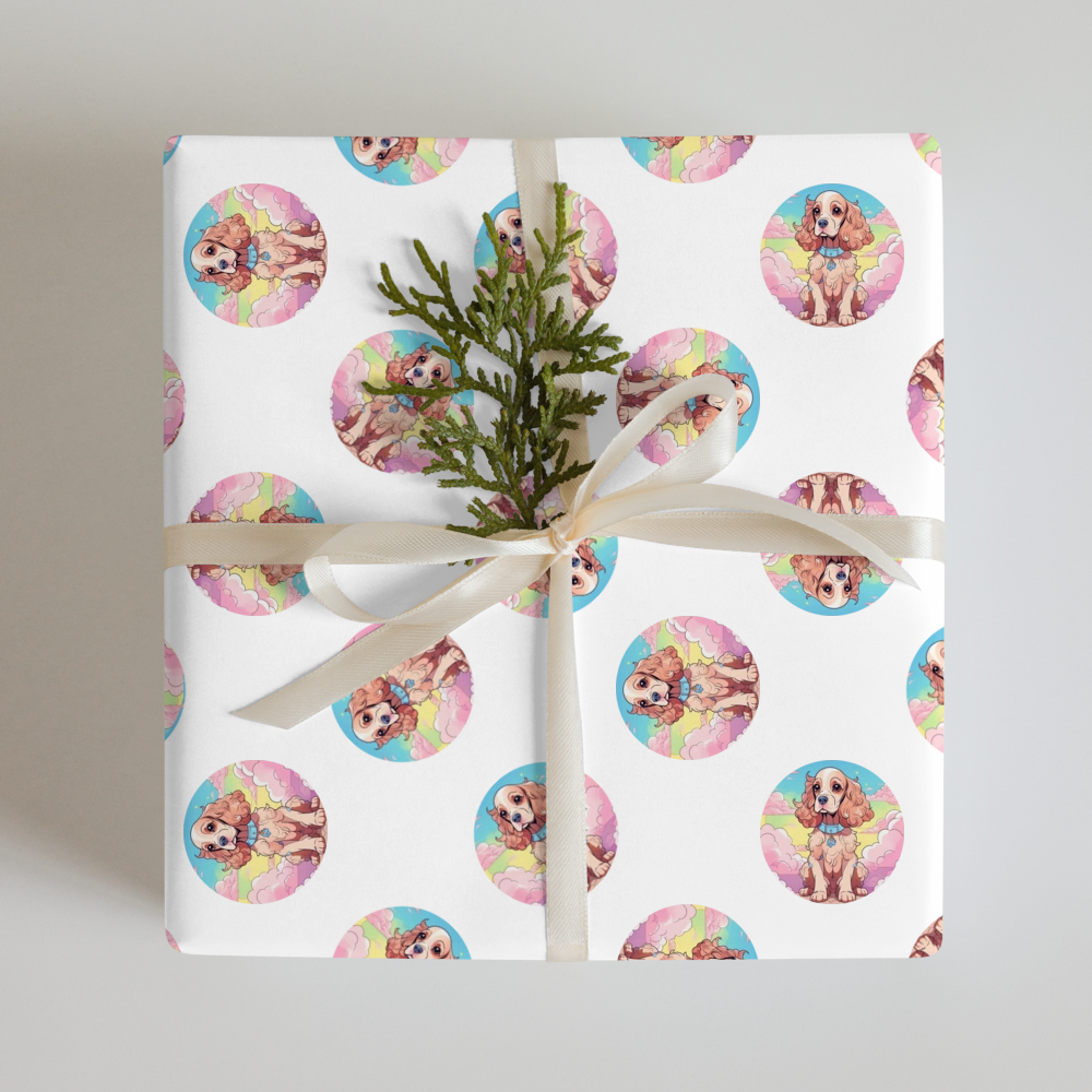 PugMug Custom Cocker Spaniel Wrapping Paper