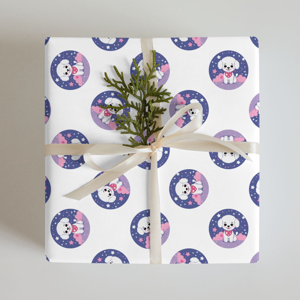 PugMug Custom Bichons Frise Wrapping Paper