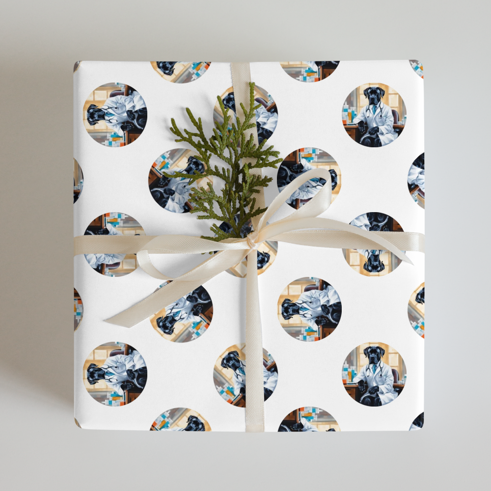 PugMug Custom Cane Corso Wrapping Paper