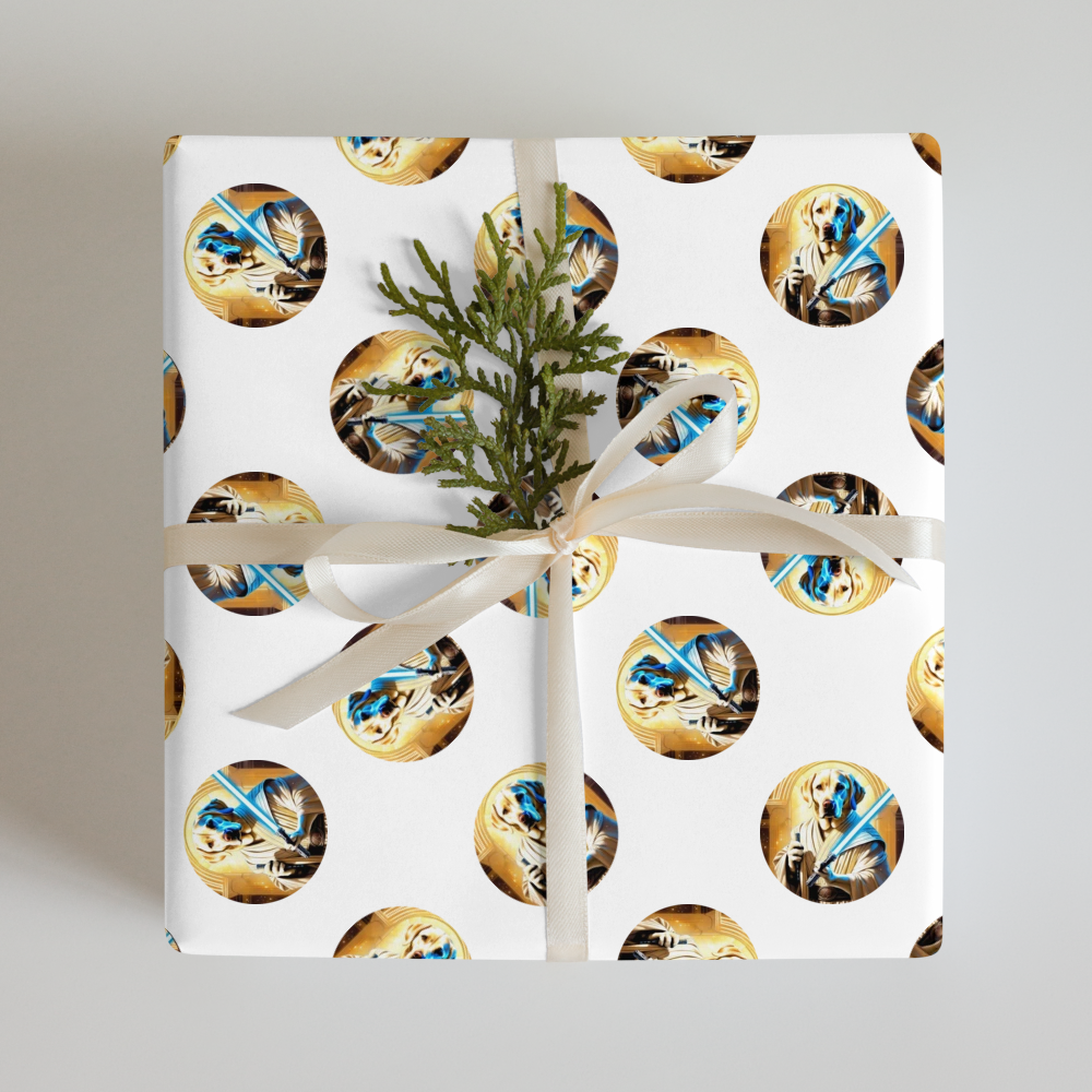 PugMug Custom White Labrador Retriever Wrapping Paper