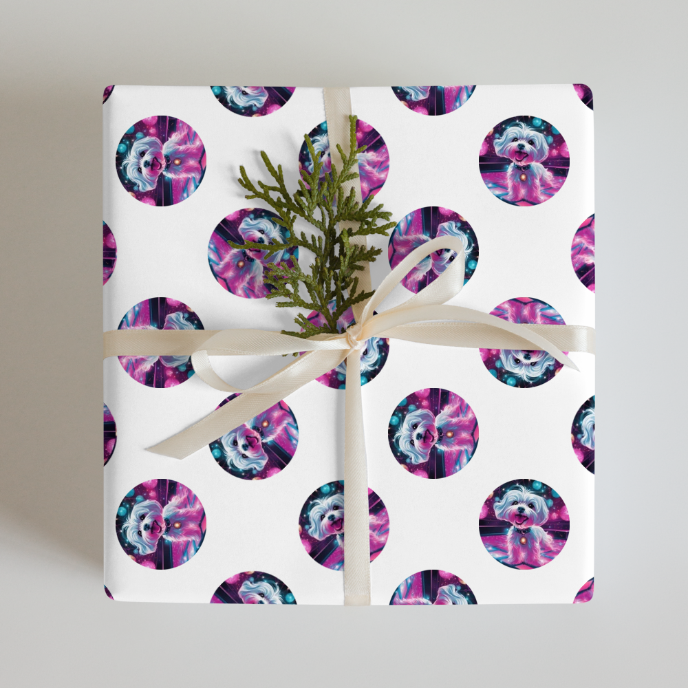 PugMug Custom Maltese Dog Wrapping Paper