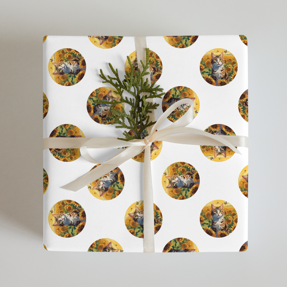 PugMug Custom Tabby Companion Cat Wrapping Paper