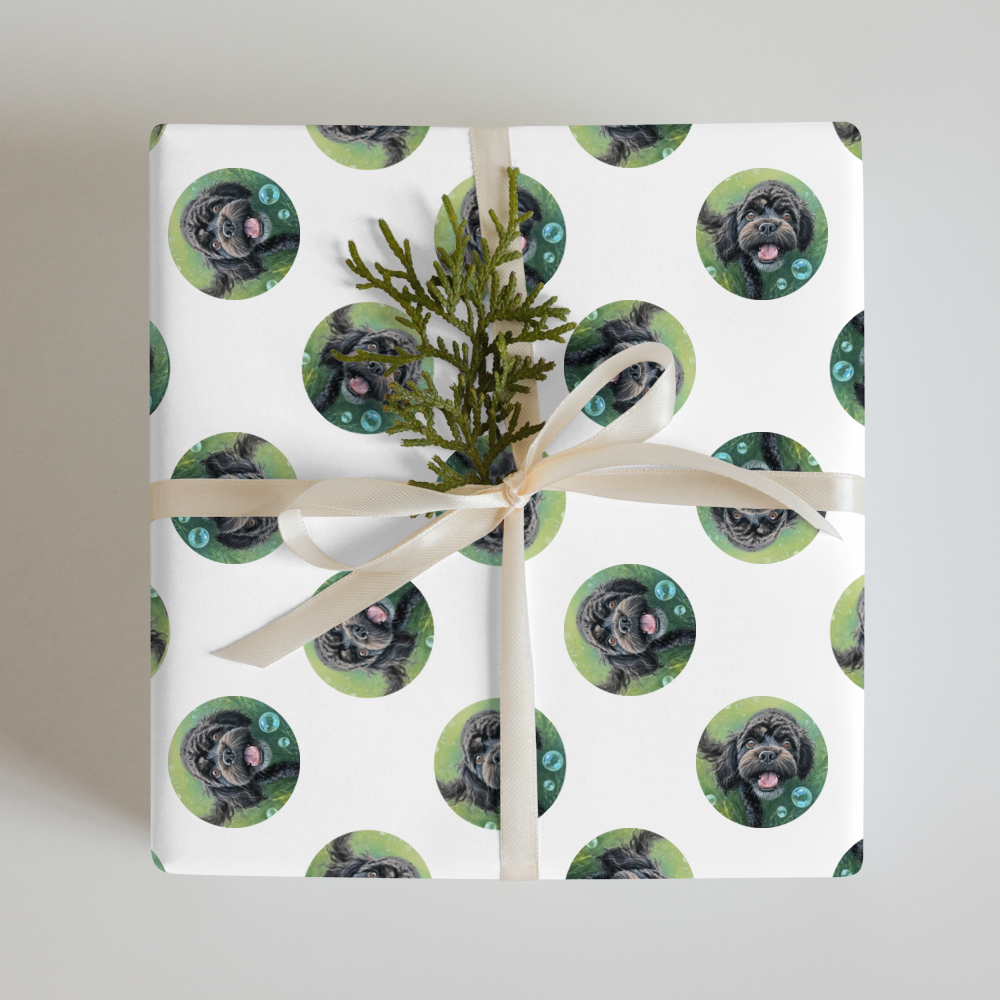 PugMug Custom Lily Wrapping Paper