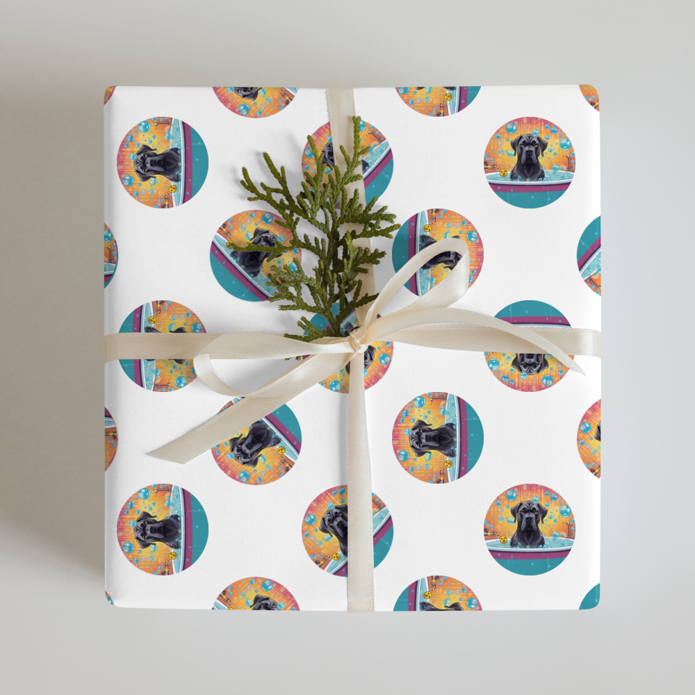 PugMug Custom Cane Corso Wrapping Paper