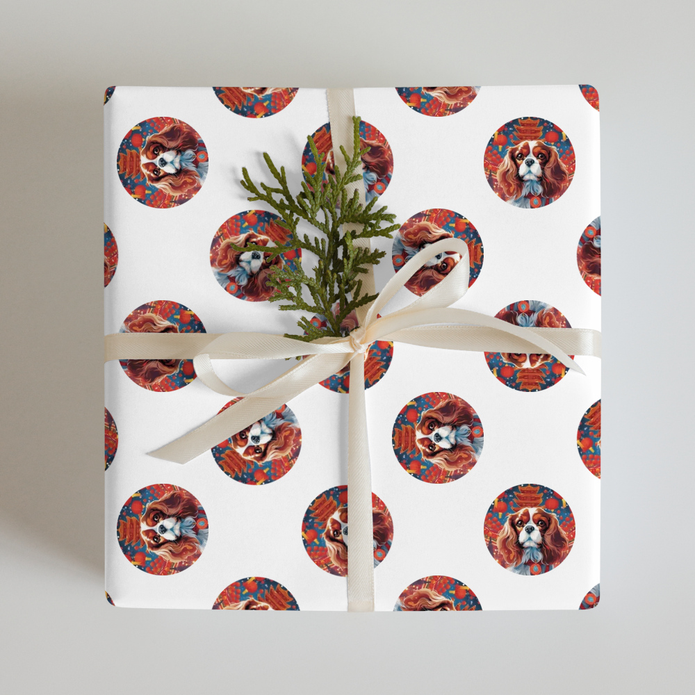 PugMug Custom Cavalier King Charles Spaniel Wrapping Paper