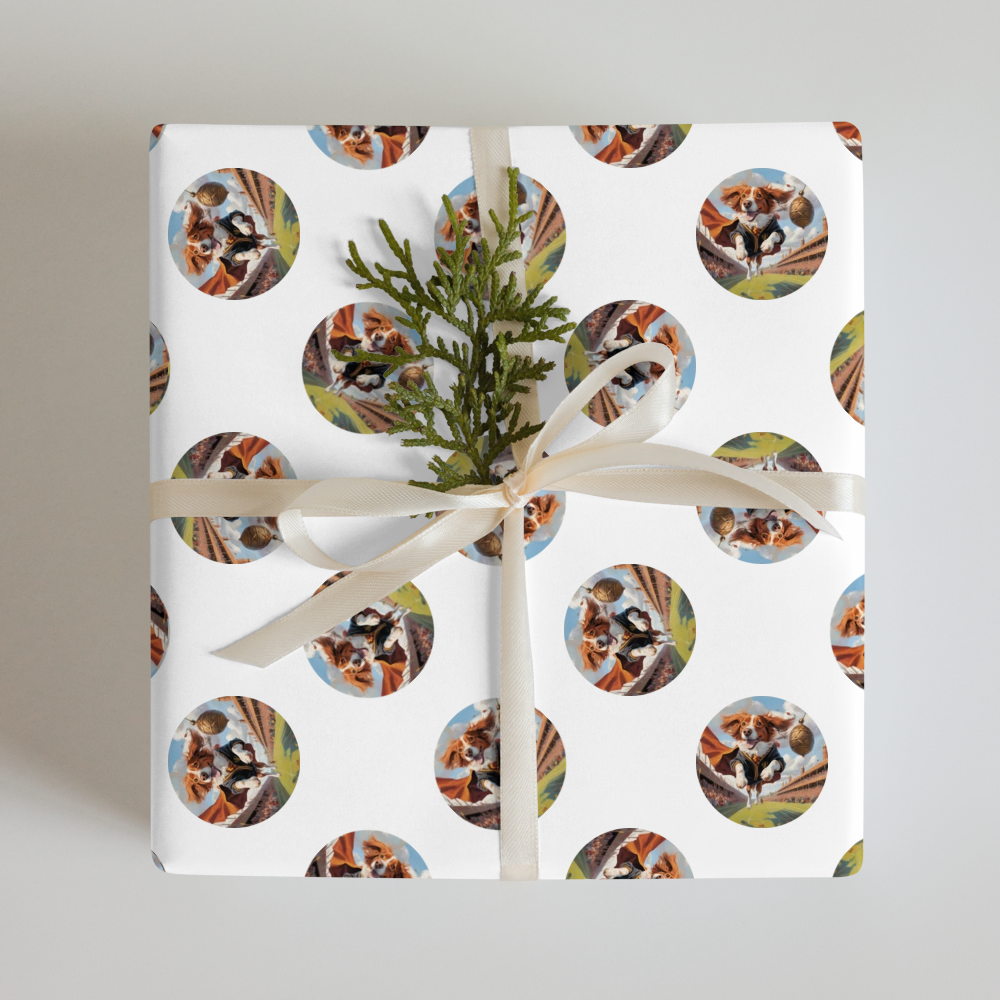 PugMug Custom Brittany Dog Wrapping Paper