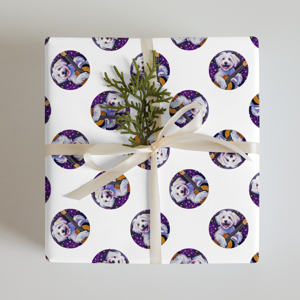 PugMug Custom White Havanese Dog Wrapping Paper