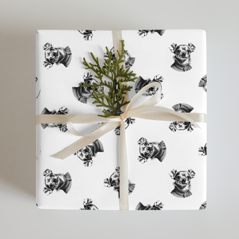 PugMug Custom Chihuahua Wrapping Paper