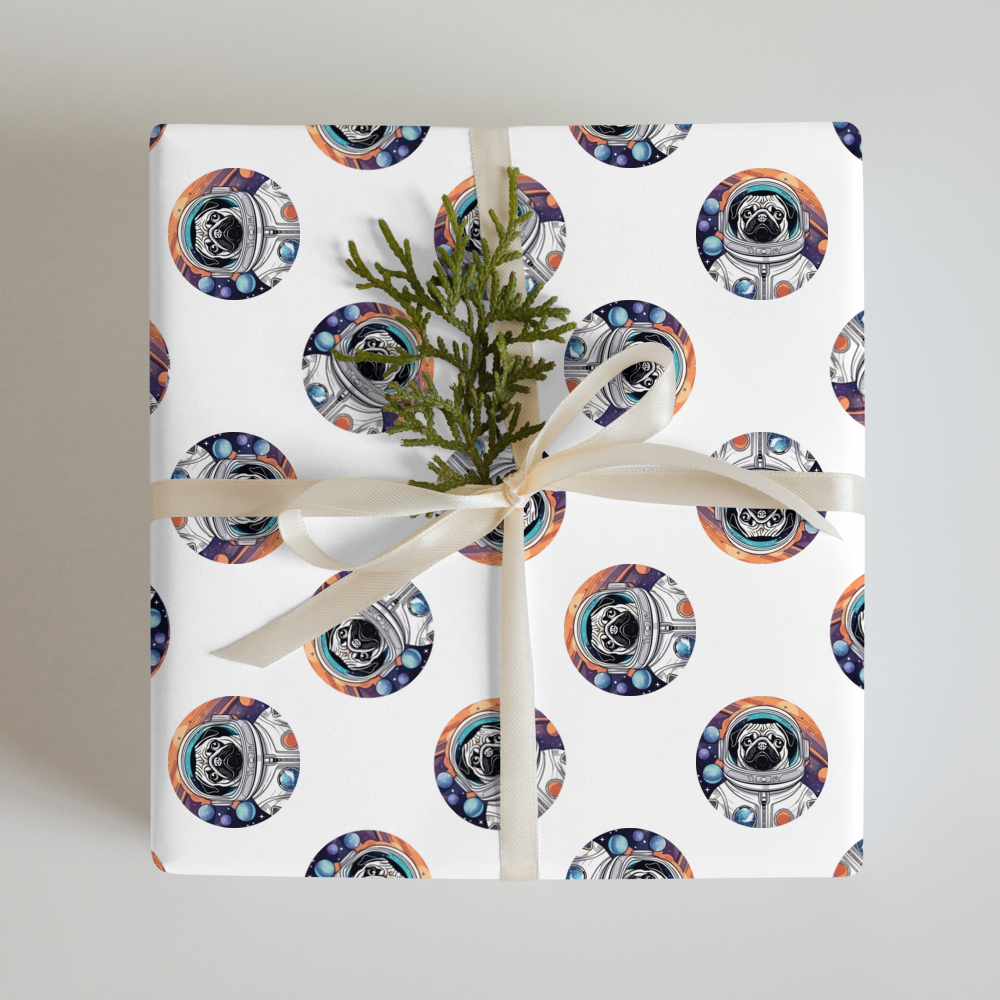 PugMug Custom Pug Wrapping Paper