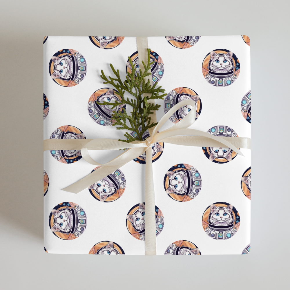 PugMug Custom Tabby Ragdoll Cat Wrapping Paper