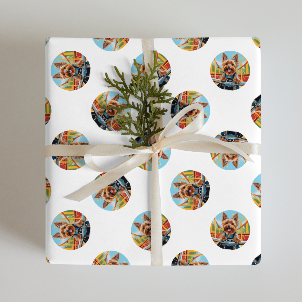 PugMug Custom Yorkshire Terrier Wrapping Paper
