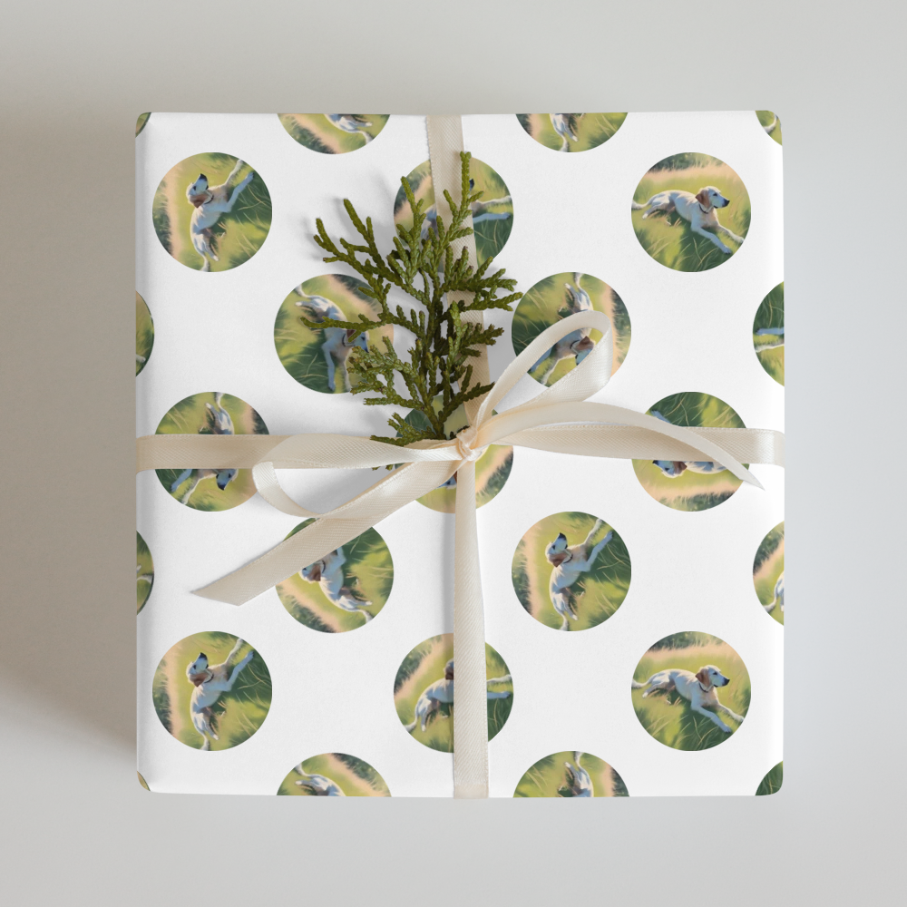 PugMug Custom Pointer Dog Wrapping Paper