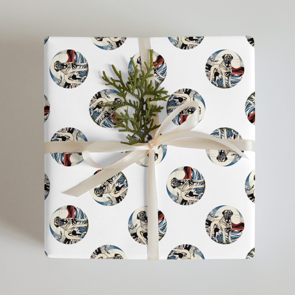 PugMug Custom Mastiff Wrapping Paper