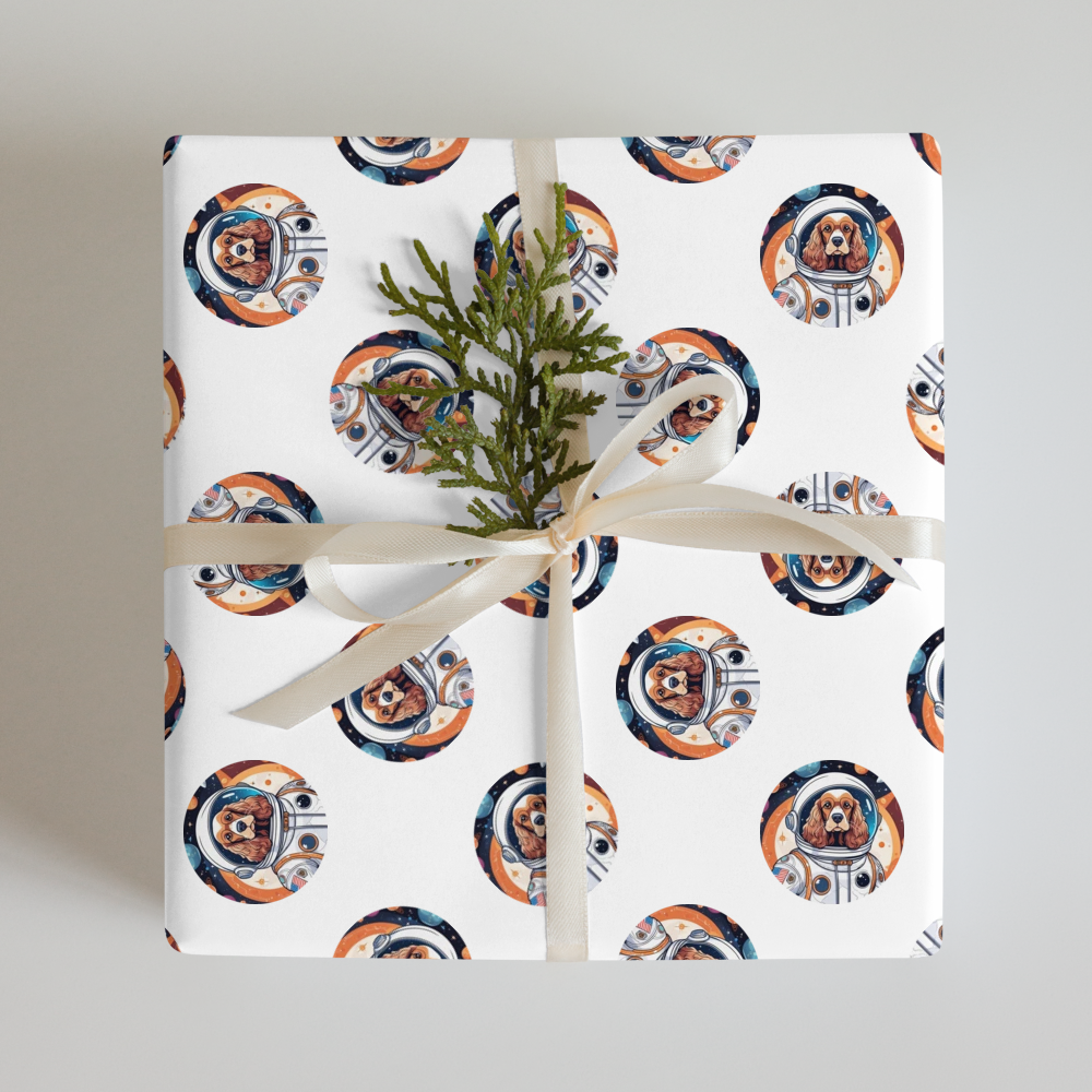 PugMug Custom Cocker Spaniel Wrapping Paper