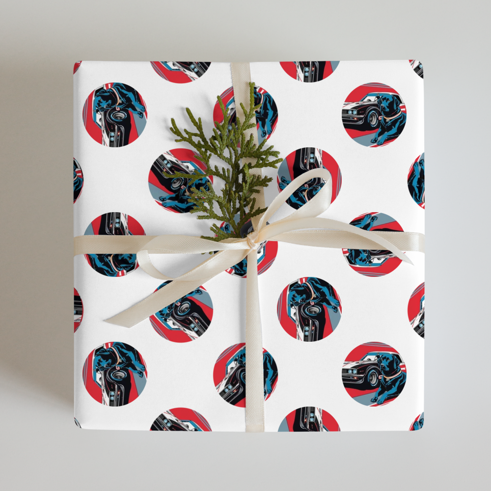 PugMug Custom Black Labrador Retriever Wrapping Paper