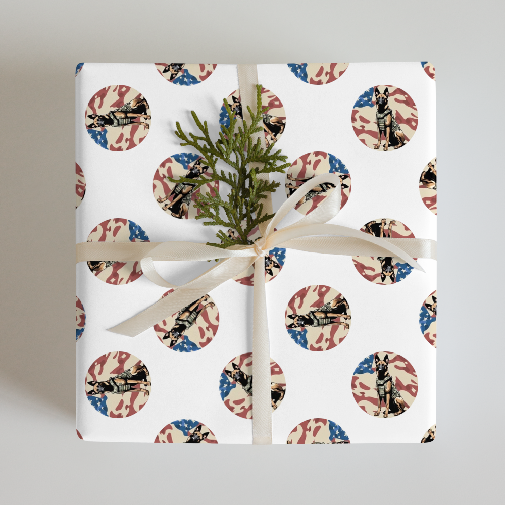 PugMug Custom Belgian Malinois Wrapping Paper