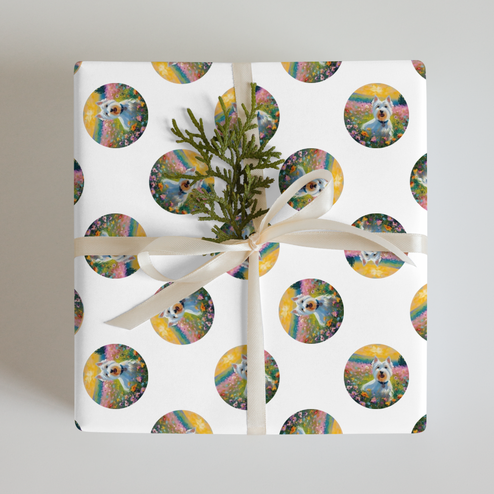PugMug Custom West Highland White Terrier Wrapping Paper