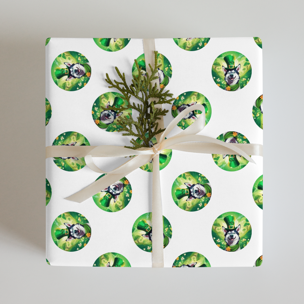 PugMug Custom Siberian Husky Wrapping Paper
