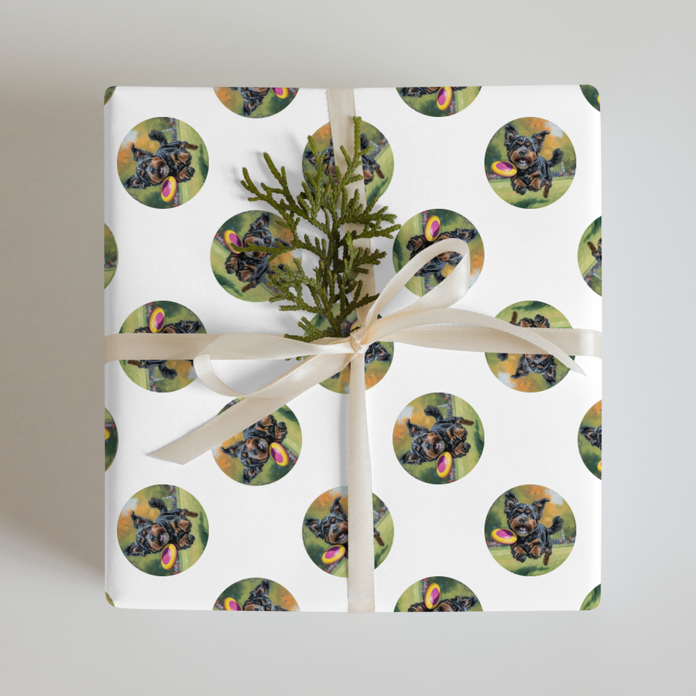 PugMug Custom Lily Wrapping Paper