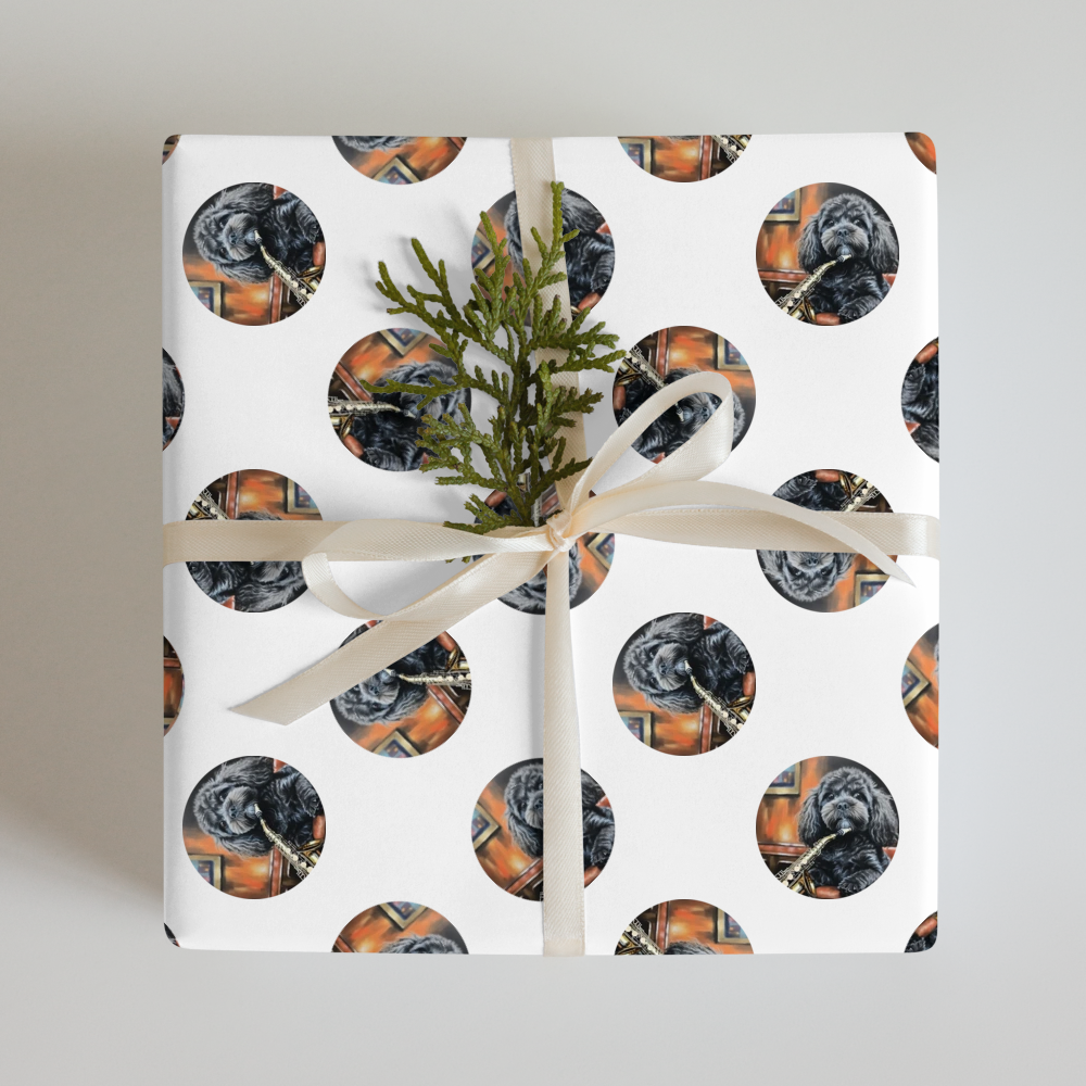 PugMug Custom Lily Wrapping Paper