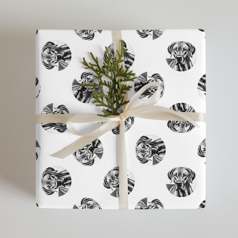 PugMug Custom Rhodesian Ridgeback Wrapping Paper