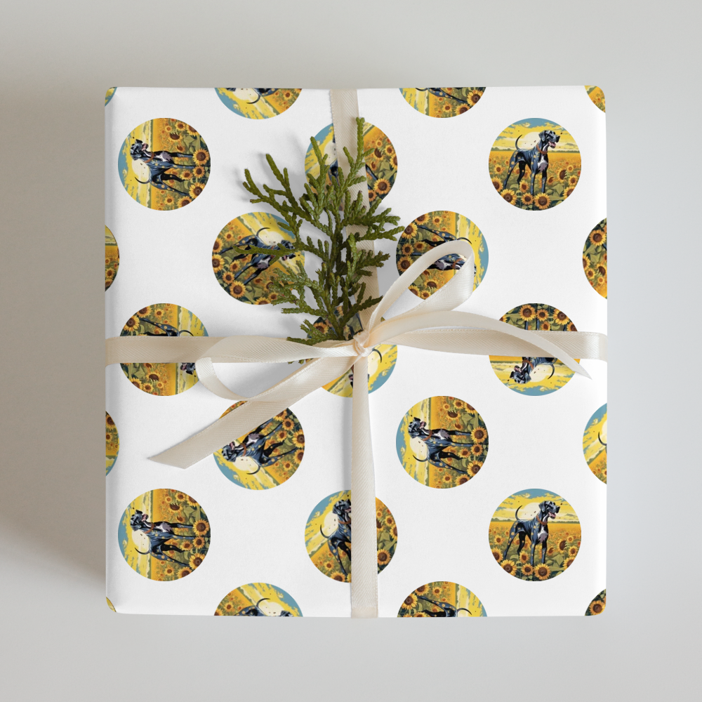 PugMug Custom Great Dane Wrapping Paper