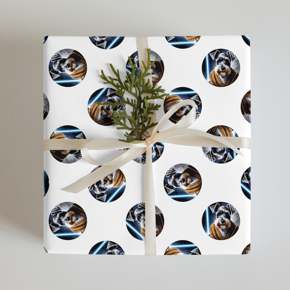PugMug Custom Miniature Schnauzer Wrapping Paper