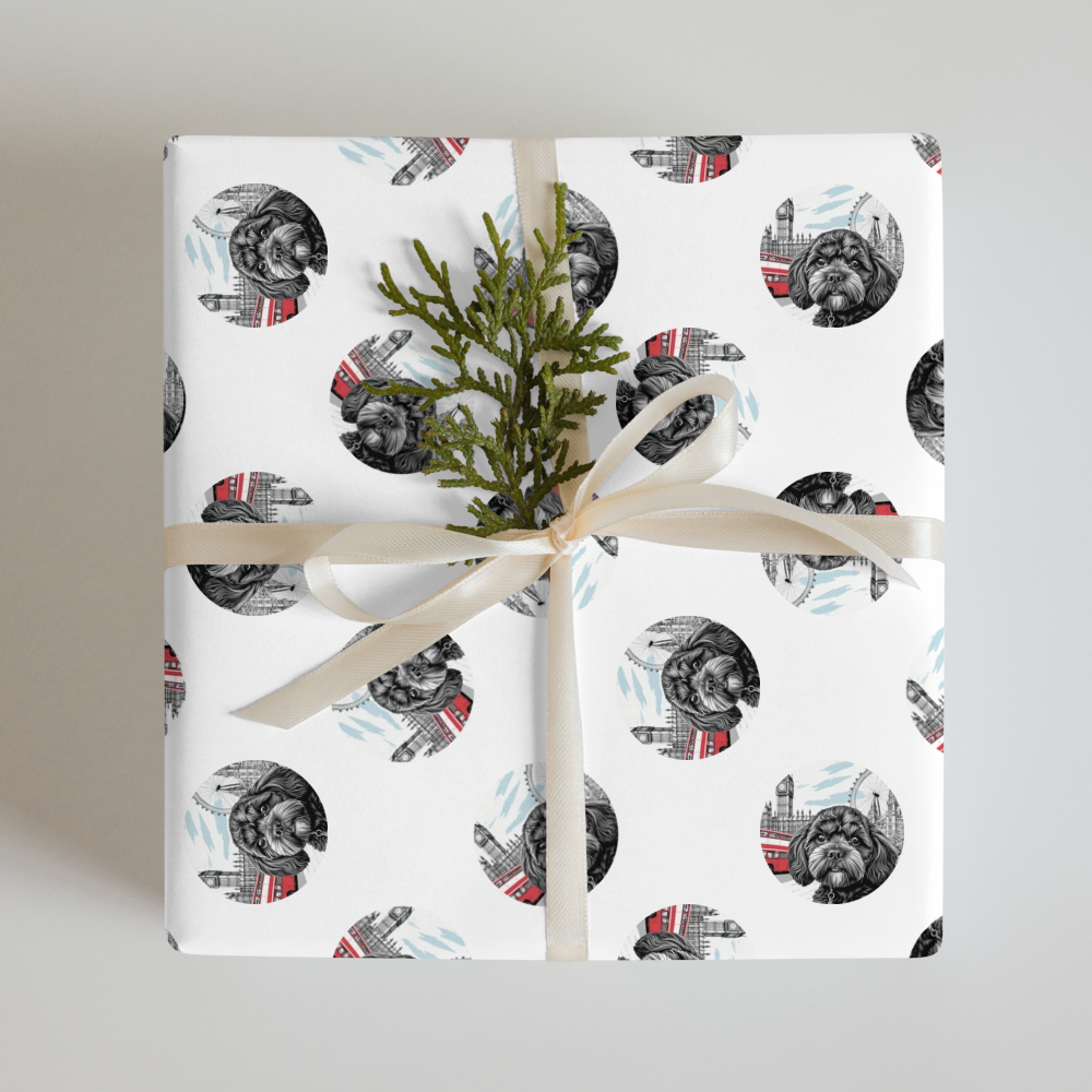 PugMug Custom Lily Wrapping Paper