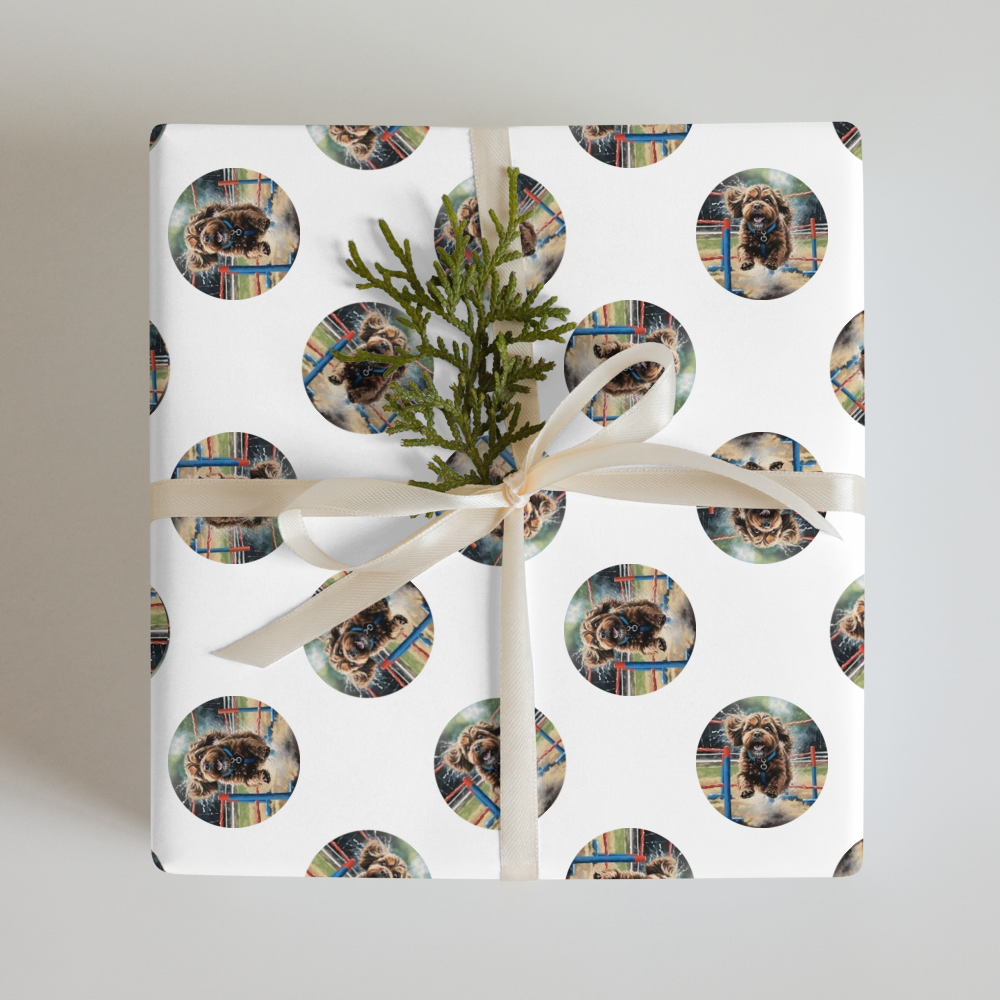 PugMug Custom Lily Wrapping Paper