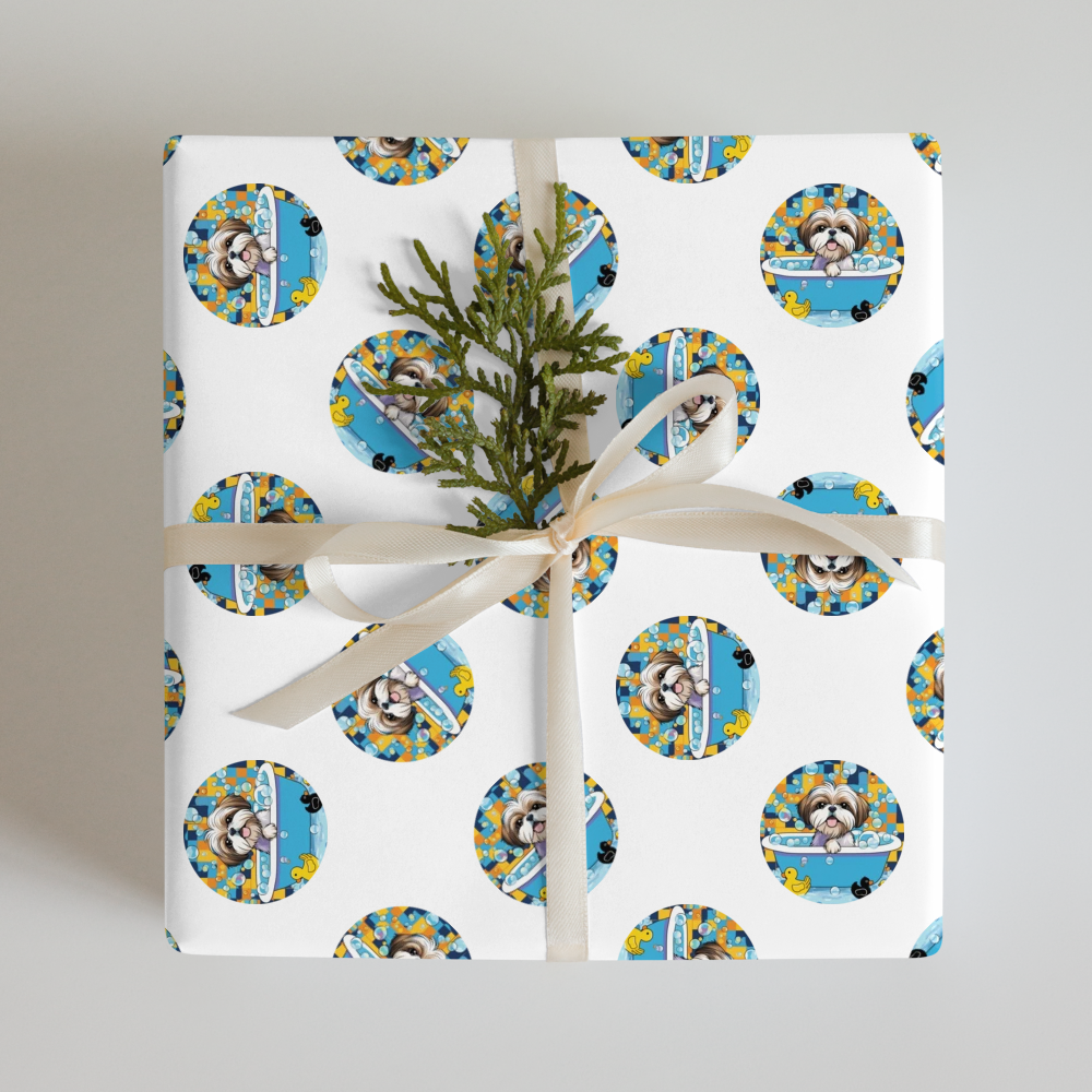 PugMug Custom Shih Tzu Wrapping Paper
