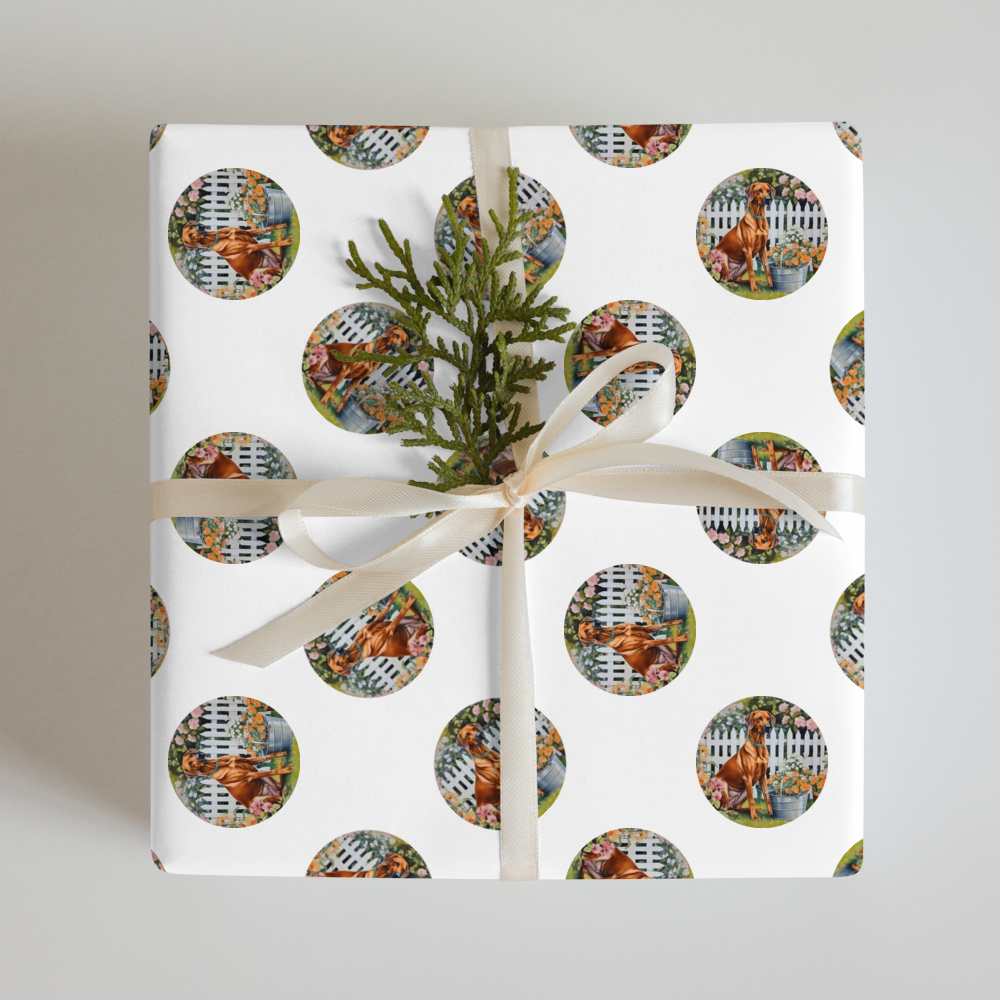 PugMug Custom Rhodesian Ridgeback Wrapping Paper