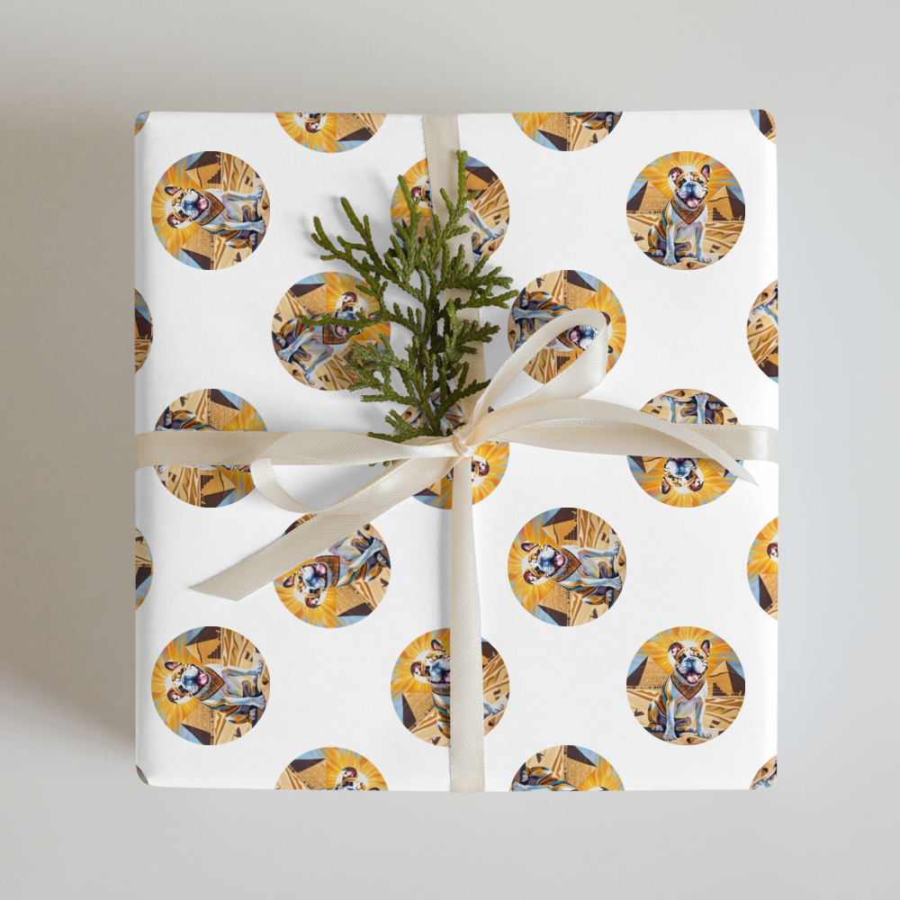 PugMug Custom Bulldog Wrapping Paper